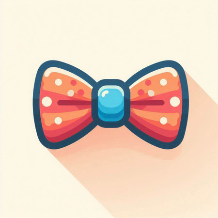 Colorful bow tie icon, vector illustration. Flat design style.のイラスト素材