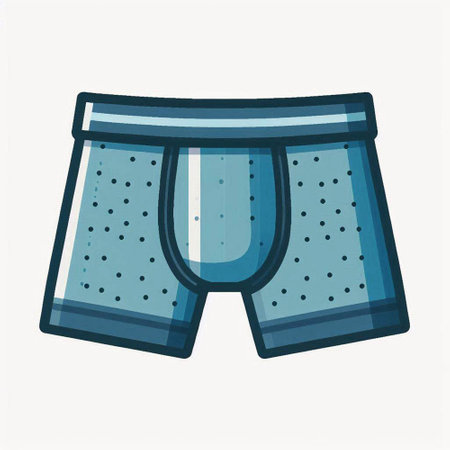 Men's underwear. Underpants on a white background. Vector illustration.のイラスト素材