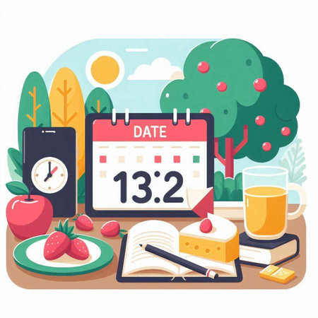 Calendar with the date of the day. Flat vector illustration.のイラスト素材