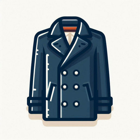 Vector illustration of a coat. Isolated on a white background.のイラスト素材