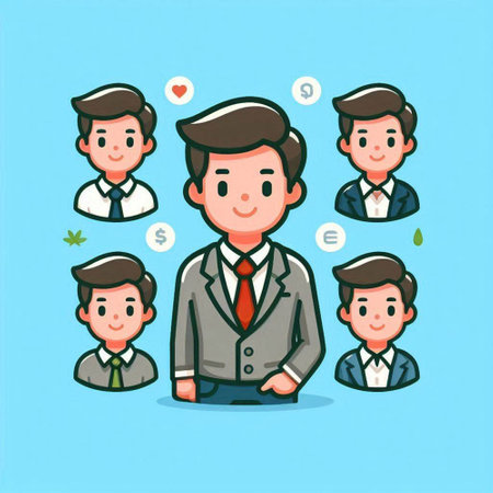 Businessman character vector design. Cartoon illustration of businessman character vector design.のイラスト素材
