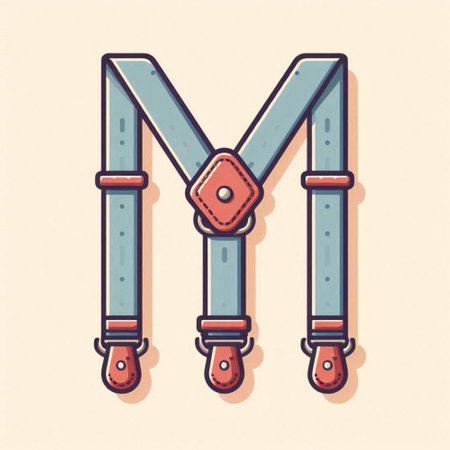 Leather belt icon. Cartoon leather belt vector icon for web designのイラスト素材