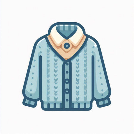 Woolen sweater isolated on a white background. Vector illustration.のイラスト素材
