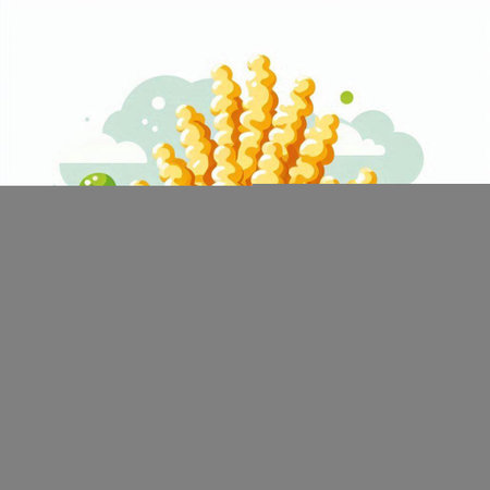 Illustration of a bunch of macaroni on a white backgroundのイラスト素材