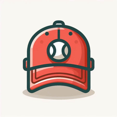 Firefighter helmet icon in cartoon style. Vector illustration, EPS 10.のイラスト素材