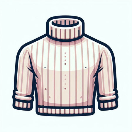 Vector illustration of a sweater. Isolated on a white background.のイラスト素材