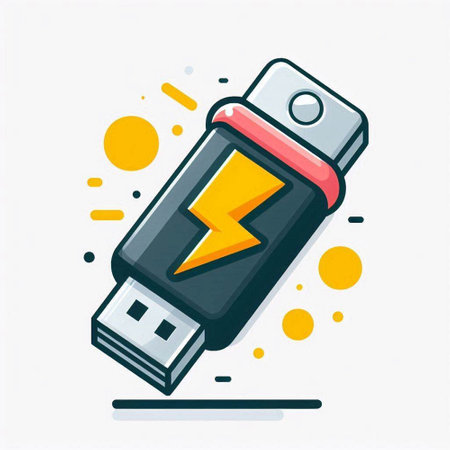 USB flash drive icon, vector illustration. Flat design style with long shadow.のイラスト素材