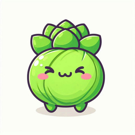 Cute kawaii cactus character. Vector flat cartoon illustrationのイラスト素材