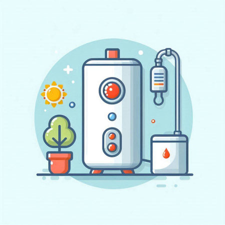 Water purification and purification concept. Vector illustration in flat styleのイラスト素材