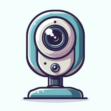 Webcam icon. Cartoon illustration of webcam vector icon for web designのイラスト素材