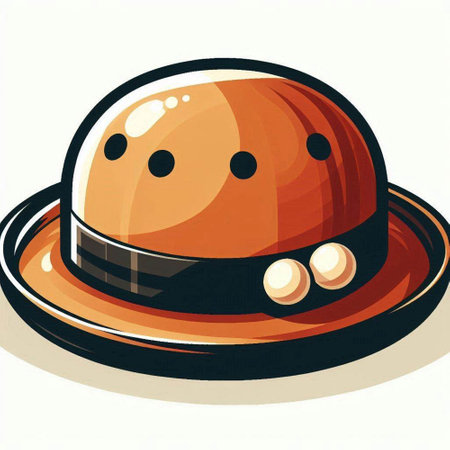 Illustration of a hat on a white background with space for textのイラスト素材