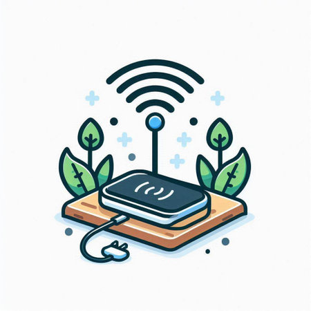 Wireless connection icon. Vector illustration in doodle style.のイラスト素材