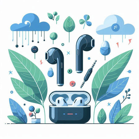 Vector illustration of a set of musical instruments. Music and sound.のイラスト素材