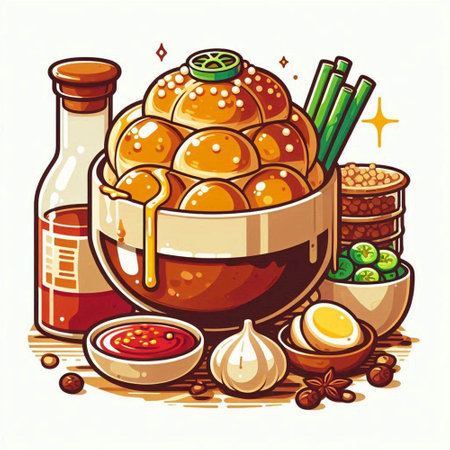 Illustration of chinese cuisine. Vector illustration of chinese cuisine.のイラスト素材