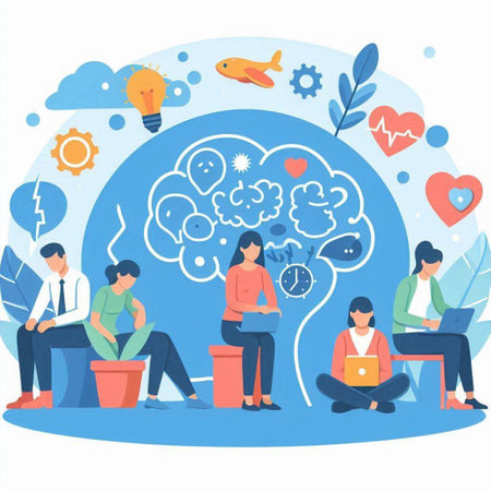 Brainstorming concept. Teamwork and brainstorming. Vector illustrationのイラスト素材