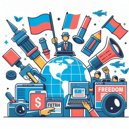 Flat line art design concept of Freelancer. Vector illustrationのイラスト素材