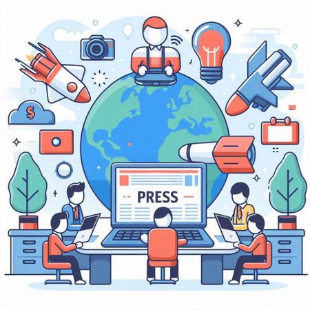Flat design modern vector illustration concept of business strategy, creative process.のイラスト素材