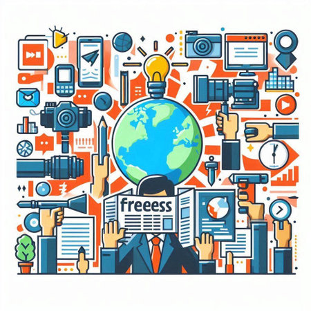 Flat line design illustration concepts for web banners and printed materials.のイラスト素材