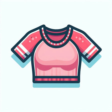 Knitted sweater, vector illustration in a flat style. Fashion clothesのイラスト素材