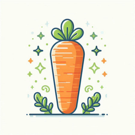 Carrot flat color icon. Vegetable vector illustration on white background.のイラスト素材
