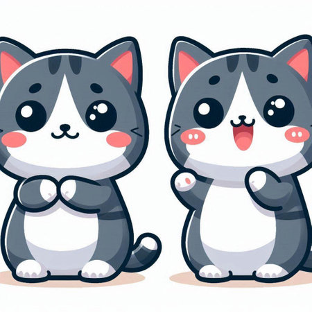 Cute dog cartoon vector illustration. Cute kawaii pet character.のイラスト素材