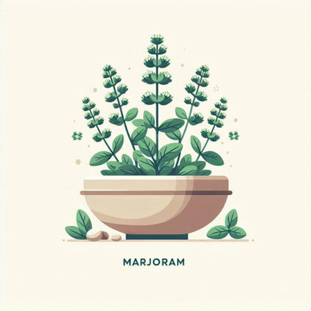 Mint plant in a pot. Vector illustration in flat style.のイラスト素材