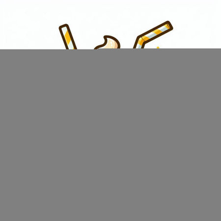 Illustration of a stick of ice cream on a white background.のイラスト素材