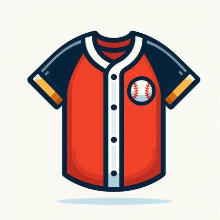 American football uniform, vector illustration. Flat design style. Vector illustration.のイラスト素材