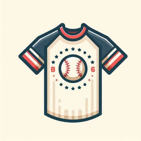 Baseball t-shirt design. Vector illustration in retro style.のイラスト素材