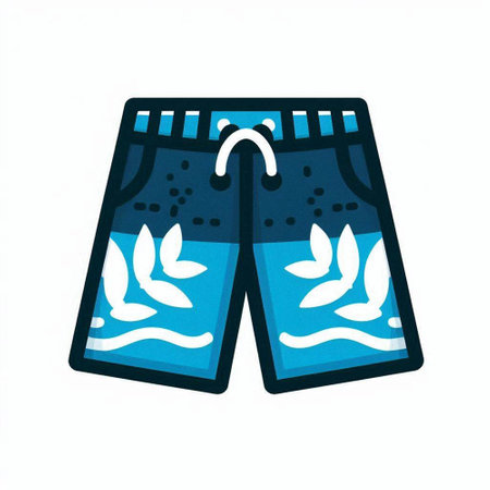 swimming trunks icon over white background. colorful design. vector illustrationのイラスト素材