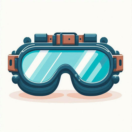Ski goggles icon. Cartoon illustration of ski goggles vector icon for web designのイラスト素材