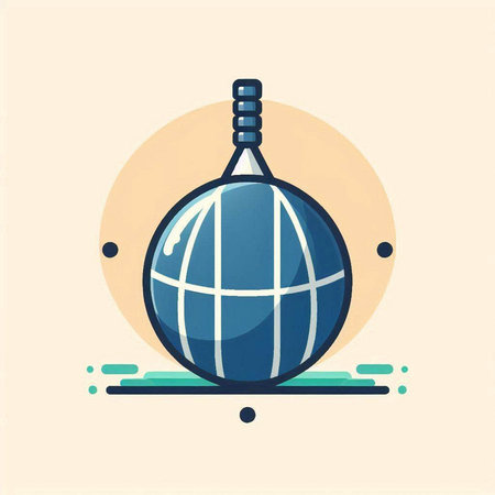Disco ball vector icon. Flat illustration of disco ball vector icon for web designのイラスト素材