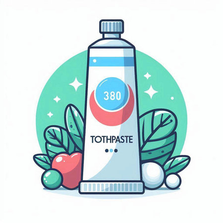 Toothpaste, toothbrush, toothpaste, toothpaste. Vector illustration in flat styleのイラスト素材