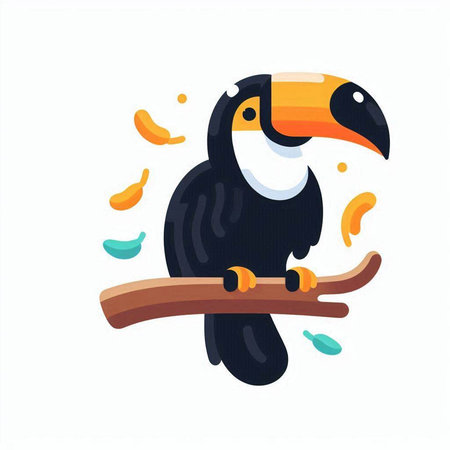 Male doctor sitting at desk in office. Vector illustration in flat styleのイラスト素材