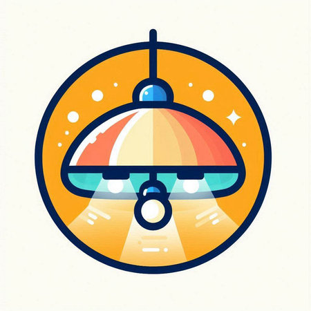 Illustration of a bell on a light background. Vector illustration.のイラスト素材