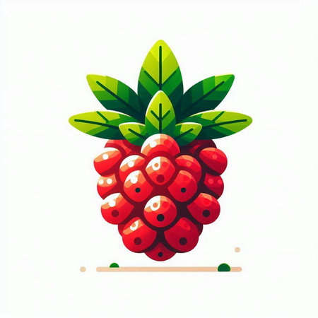 Vector illustration of fresh berry. Isolated on white background.のイラスト素材