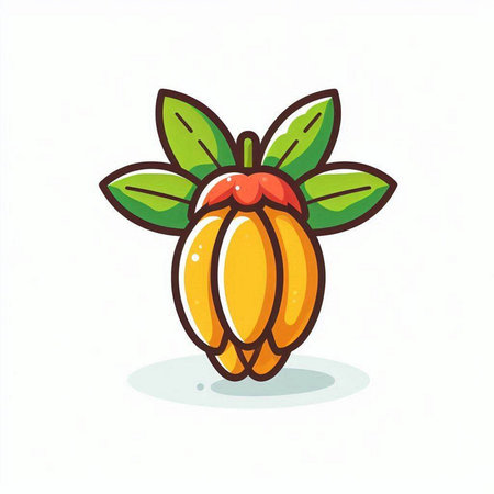 Coffee bean vector illustration. Cute coffee bean icon.のイラスト素材