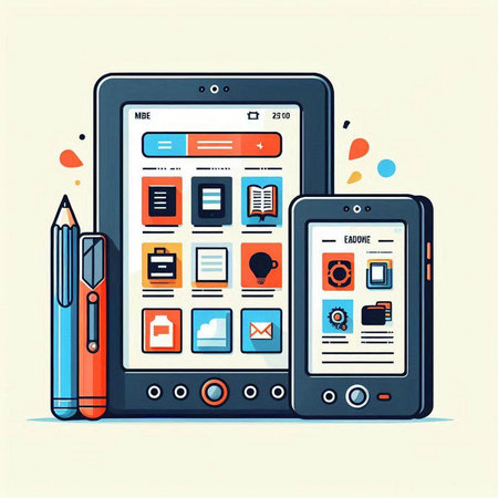 Flat design modern vector illustration concept of online education and school.のイラスト素材