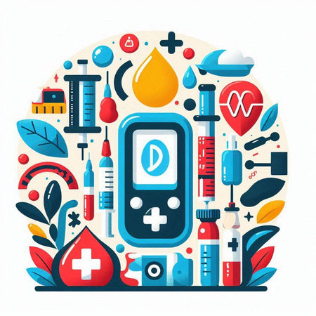 Blood donation concept. Medical equipment. Vector illustration in flat style.のイラスト素材