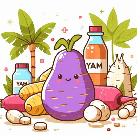 Cute kawaii kawaii kawaii vegetables vector illustrationのイラスト素材
