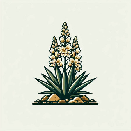 Illustration of hyacinth flower. Suitable for use on web apps, mobile apps and print media.のイラスト素材