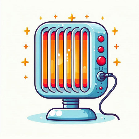 Retro radio. Cartoon illustration of retro radio vector icon for web designのイラスト素材