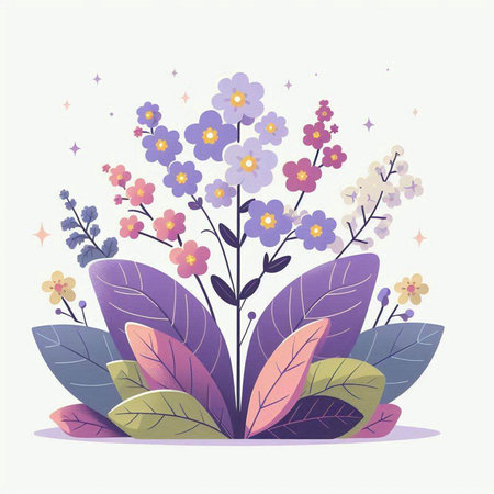 Flower design, vector illustration eps 10. Floral background.のイラスト素材