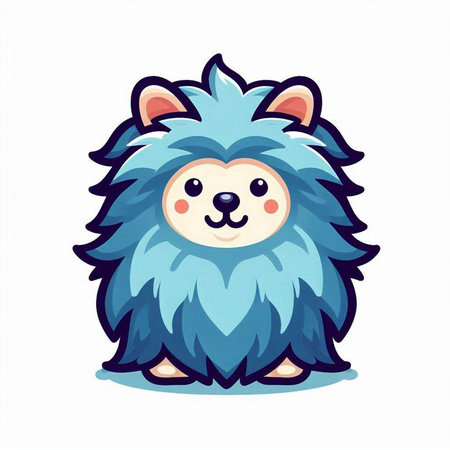 Cute cartoon hedgehog isolated on white background. Vector illustration.のイラスト素材