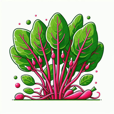 Vector illustration of beetroot on a white background. Vector illustration.のイラスト素材