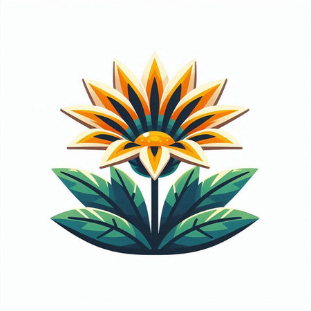 Flower vector icon isolated on white background. Vector illustration for your graphic design.のイラスト素材
