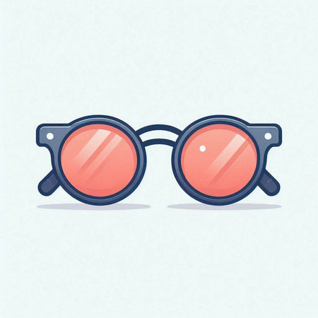 Sunglasses icon. Vector illustration in cartoon style. Isolated on white background.のイラスト素材