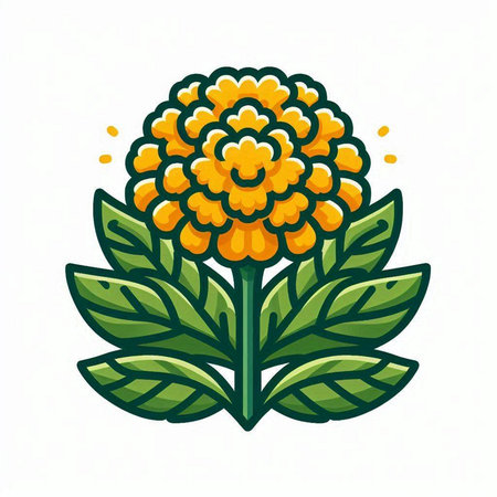 Zinnia flower icon. Vector illustration isolated on white background.のイラスト素材