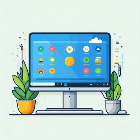 Vector illustration of modern flat design concept of software development and coding.のイラスト素材