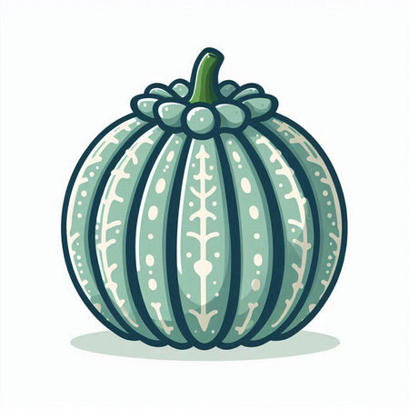 Pumpkin. Vector illustration. Isolated on white background.のイラスト素材